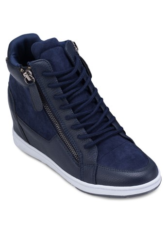 zalora 內衣High Top Sneakers With Side Zippers, 女鞋, 飾品配件