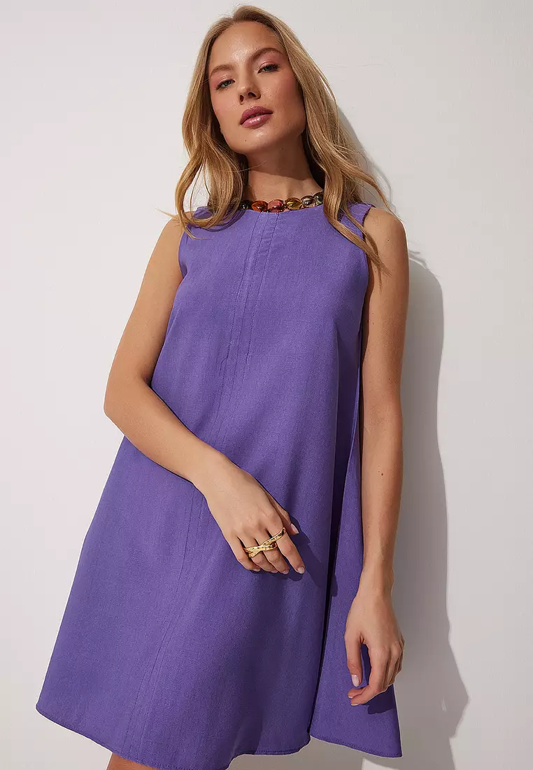 Cotton Sleeveless Mini Dress