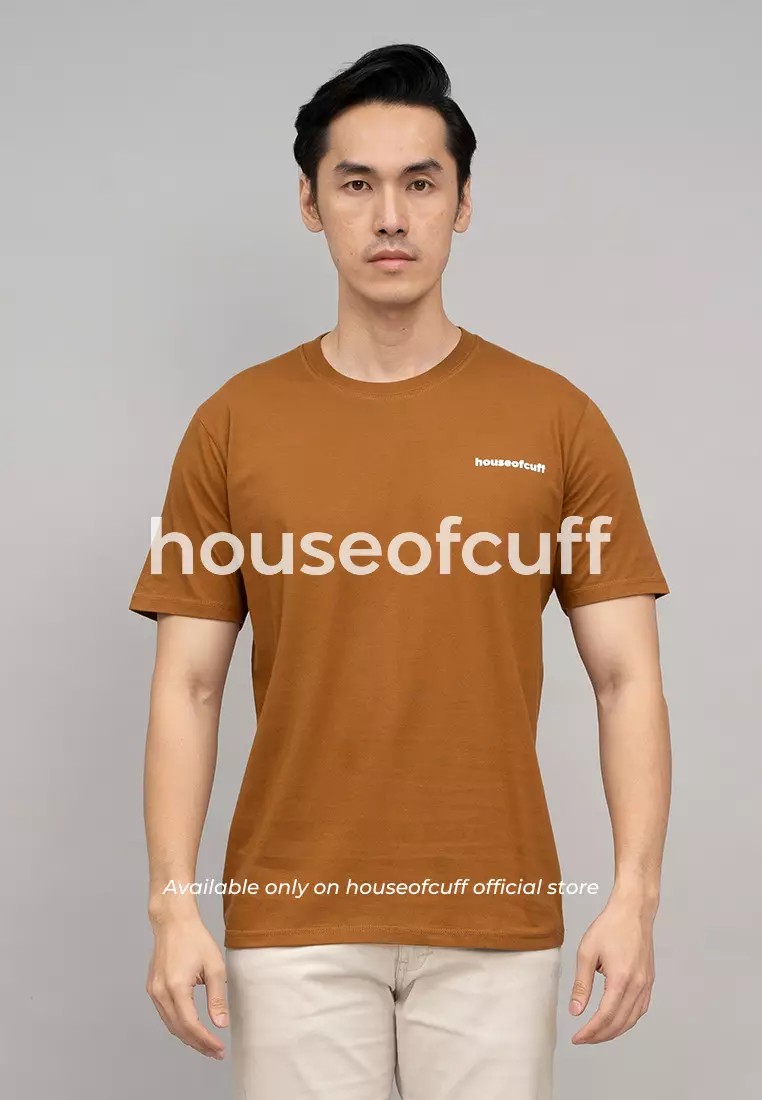Houseofcuff T-shirt Kaos Polos Pendek Brown Tersedia Size S-4XL