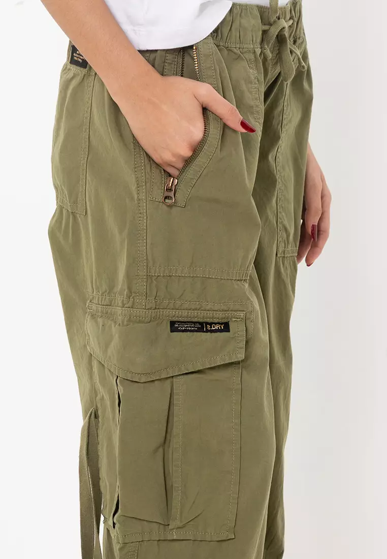 Vintage Elastic Cargo Pants