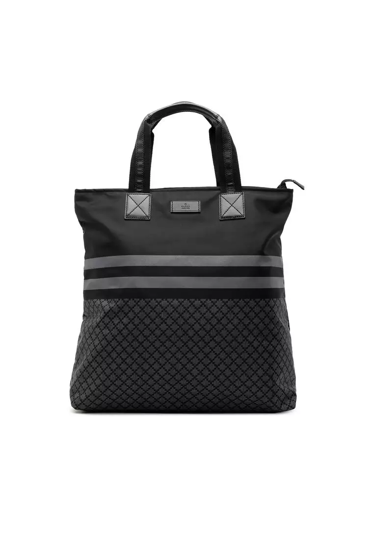 Buy Gucci Pre-Loved Gucci Diamante Nylon Web Tote Online | ZALORA