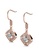 Krystal Couture gold KRYSTAL COUTURE Rose Gold Brilliant Cut Hook Earrings Embellished With Swarovski® Crystals E096BACD629922GS_3
