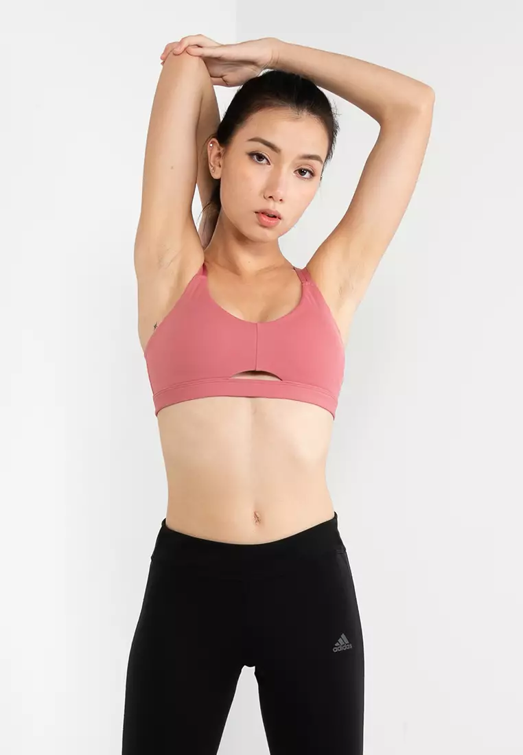 Green adidas Yoga Studio Luxe Light-Support Bra