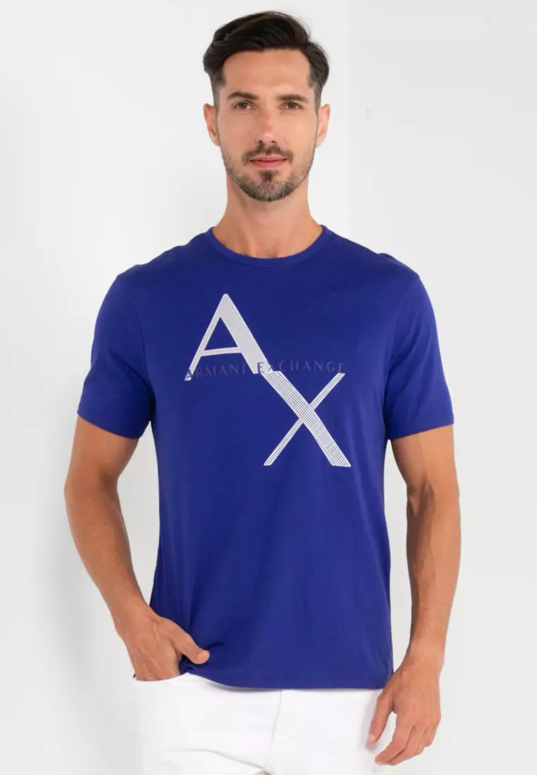 Shop A/X Armani Exchange Unisex Street Style Plain Cotton Short