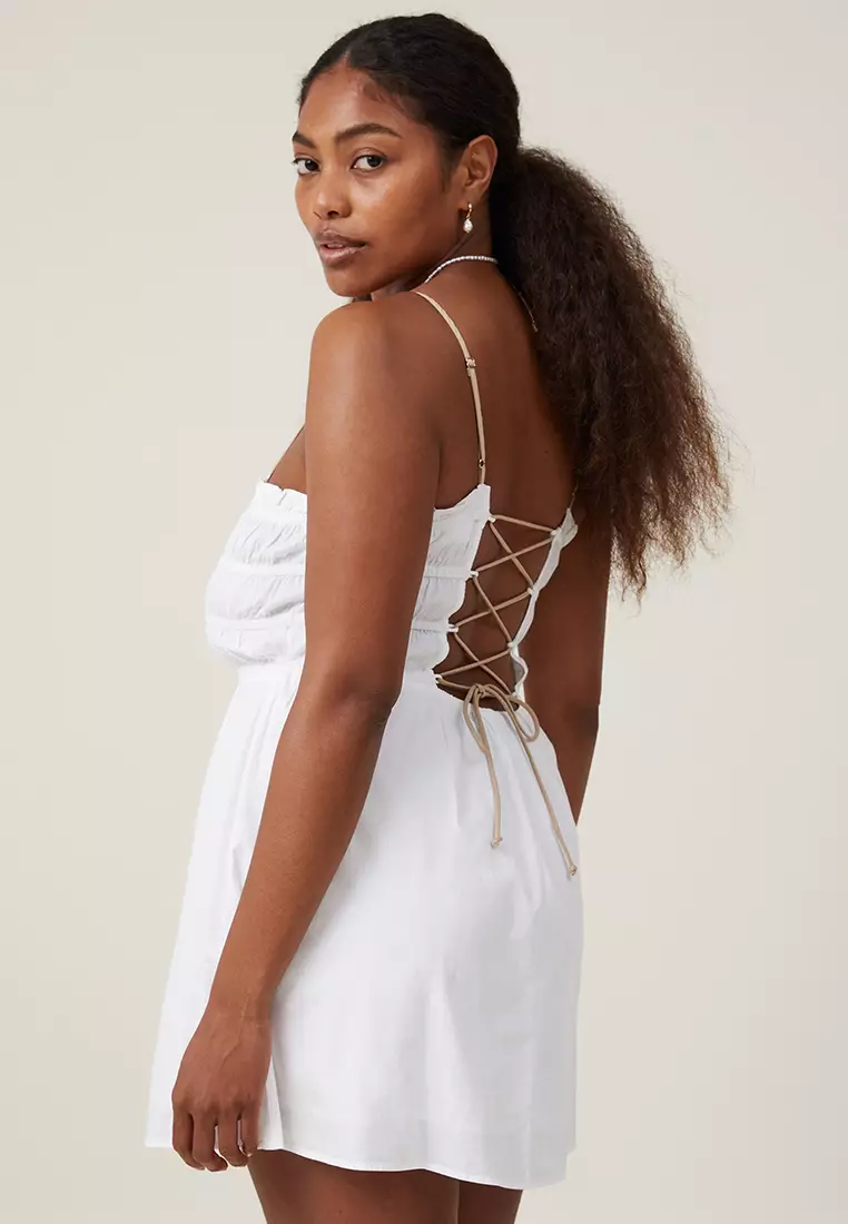 Maddy Contrast Trim Mini Dress