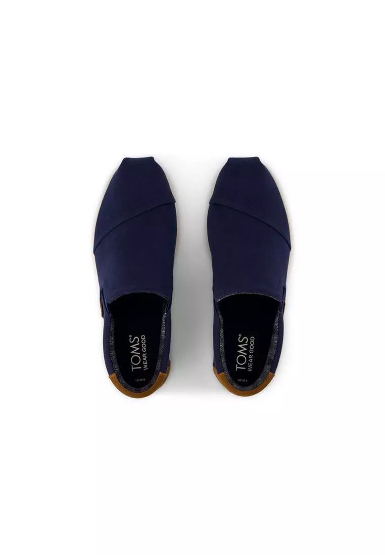 Men Alp Fwd Mid Vintage Twill Slip On Espadrille - Navy