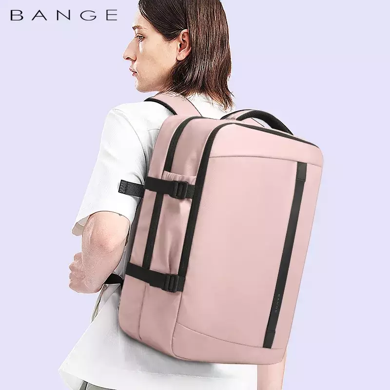 Bange BG2892 Tas Ransel pria Laptop Kerja Backpack 15.6 Inch- Pink