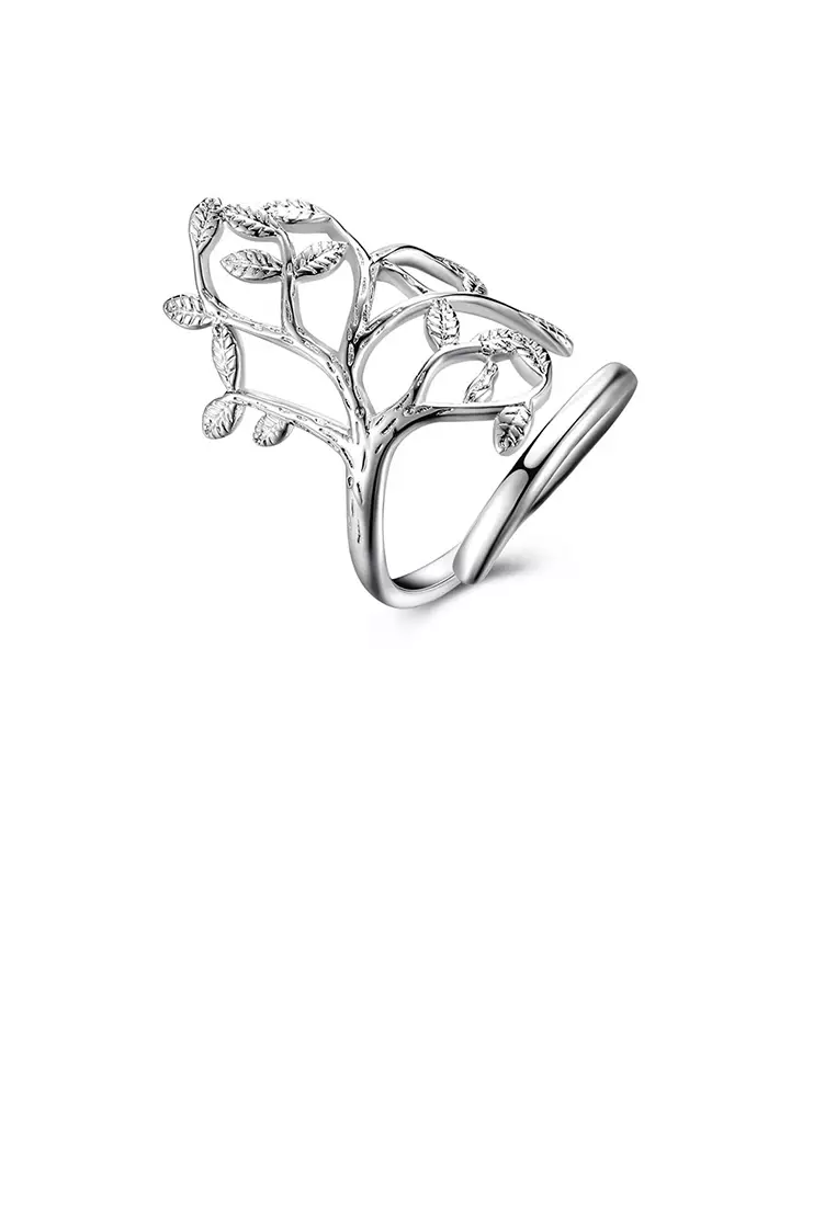 Buy Glamorousky Fashion Personality Tree Adjustable Split Ring