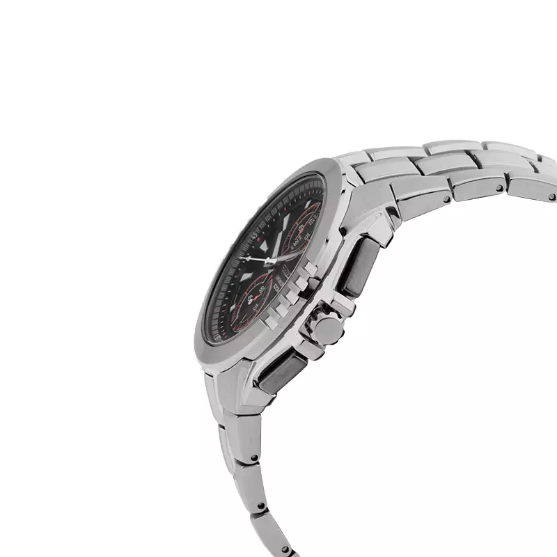 Jam Tangan Pria Seiko Chronograph SNN145P1 Black Dial Stainless Steel Strap