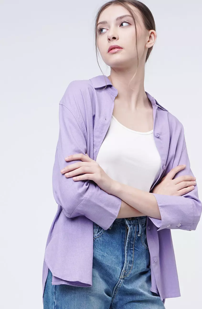 Kemeja Wanita Ariella Lilac