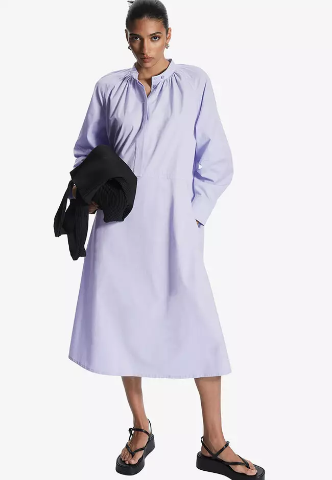 Cos blue hot sale shirt dress