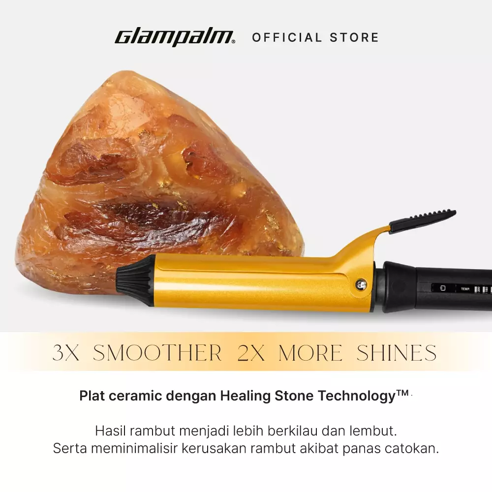 Paket Glampalm Catokan Volumizer GP202BL - Pengeriting Rambut GP618AM