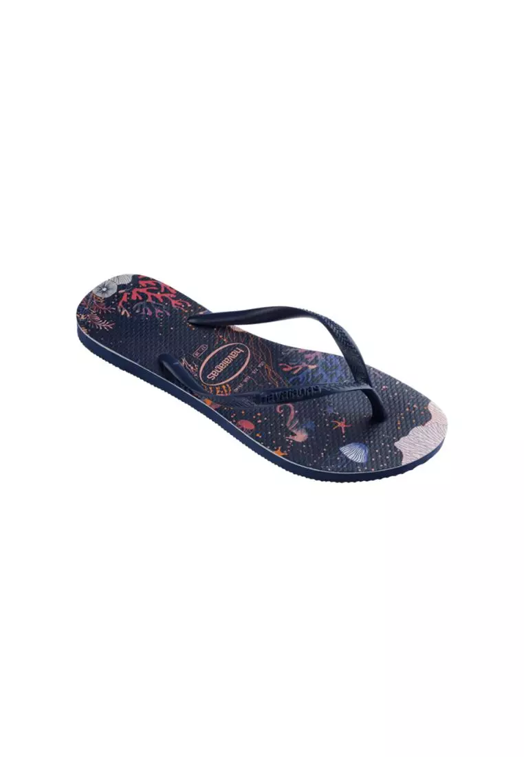 Navy slim havaianas discount women's