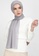 POPLOOK grey Aida Chiffon Tudung Headscarf 7AE03AA3A50366GS_1