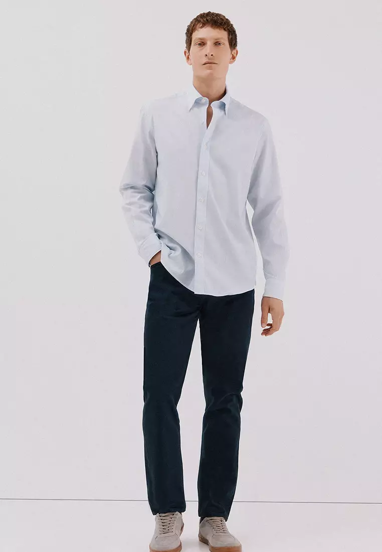 Striped Tencel Cotton Shirt