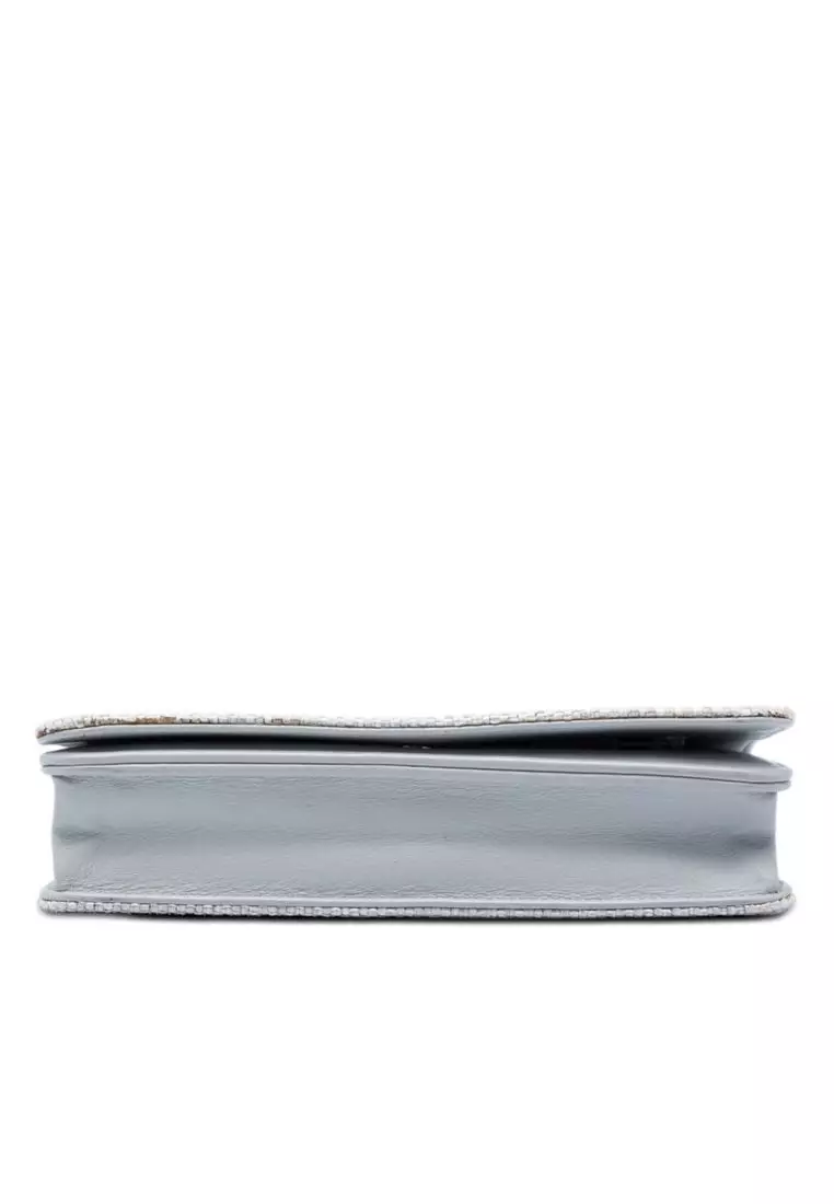 Pre-Loved Chanel Canvas Deauville Wallet On Chain