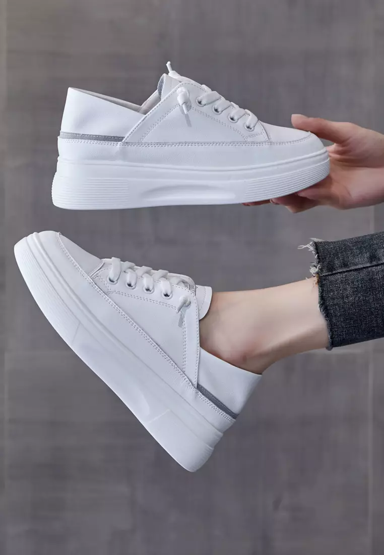Platform Split Leather Sneakers RX2516