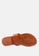 Rag & CO. brown Leather Thong Flat Sandals B7747SH4AF1B06GS_7