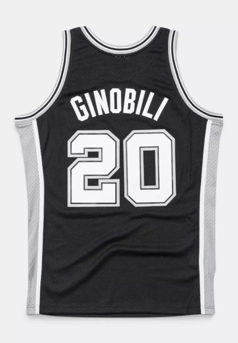 #20 Manu Ginobili 2002 San Antonio Spurs Authentic Swingman Jersey