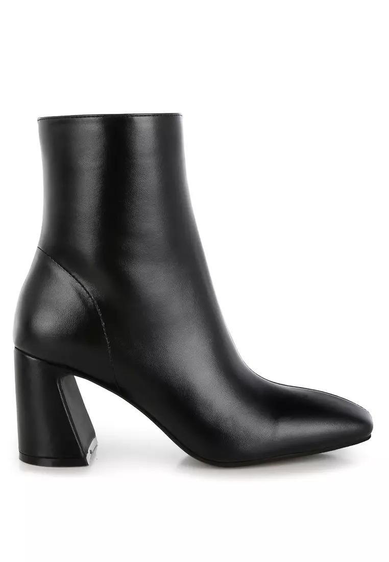 Discount on London Rag  shoes - SKU: Square Toe Ankle Boots In Black