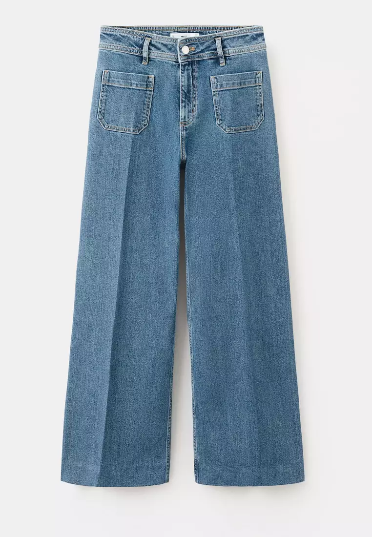 Wide Leg Jeans With Pockets