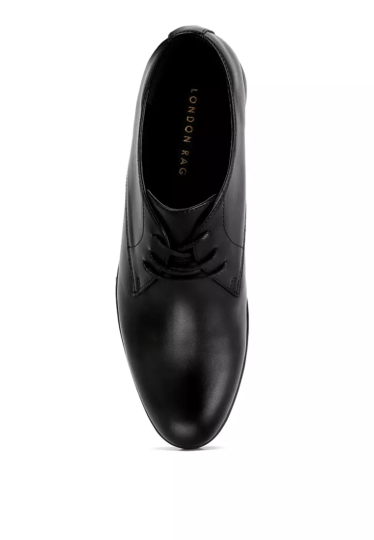 Buy London Rag Finch Minimalist Derby Shoes In Black 2024 Online ...