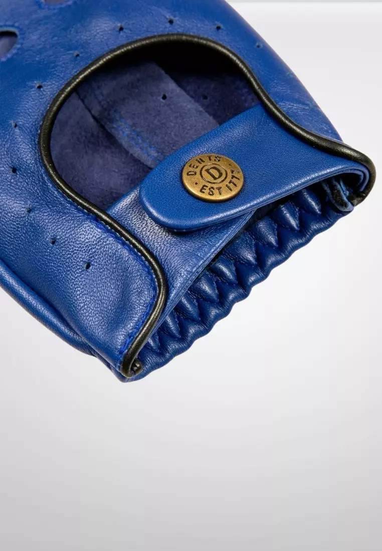 Buy DENTS Dents Mens Classic Leather Driving Gloves in Royal/Black