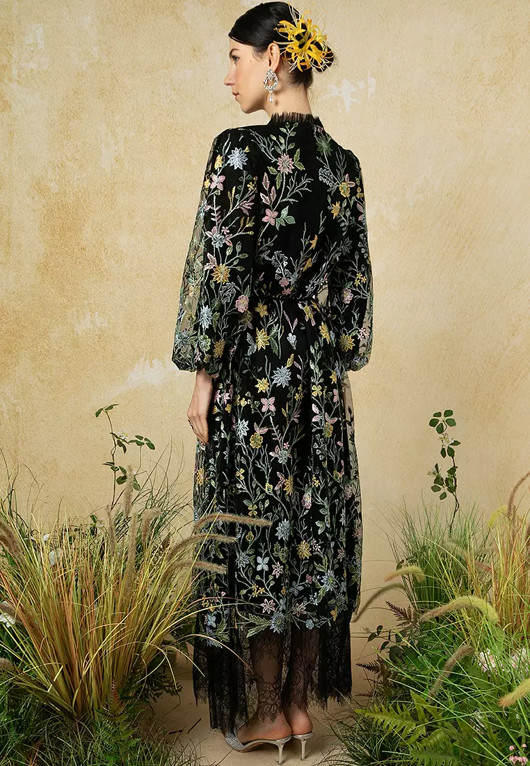 Flora Lace Flare Dress