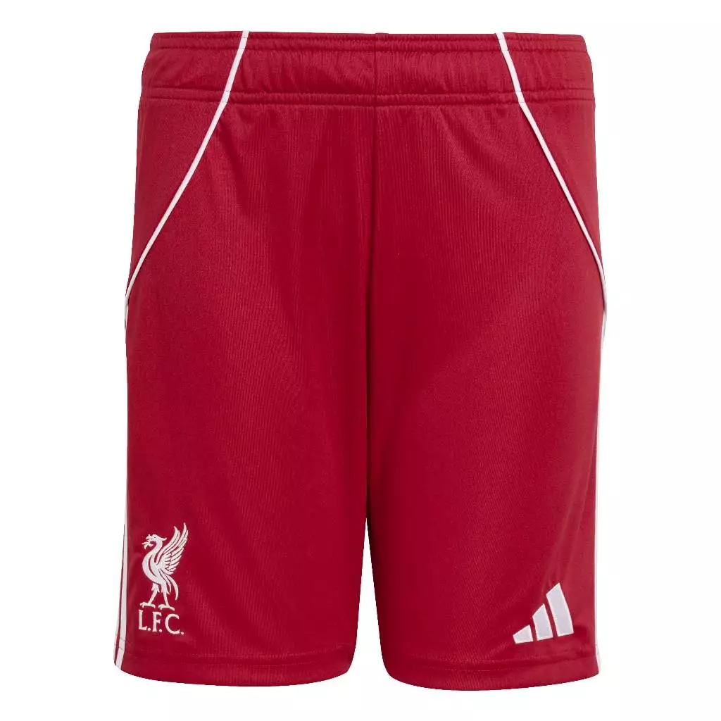 ADIDAS Liverpool FC 25/26 Home Shorts Kids JV6441 - Celana Anak (Merah)