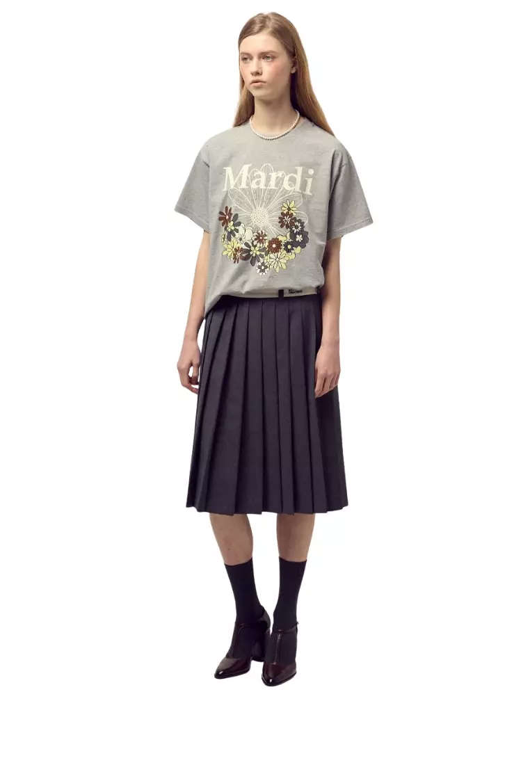 Tshirt Flowermardi Jardin - Grey Ivory