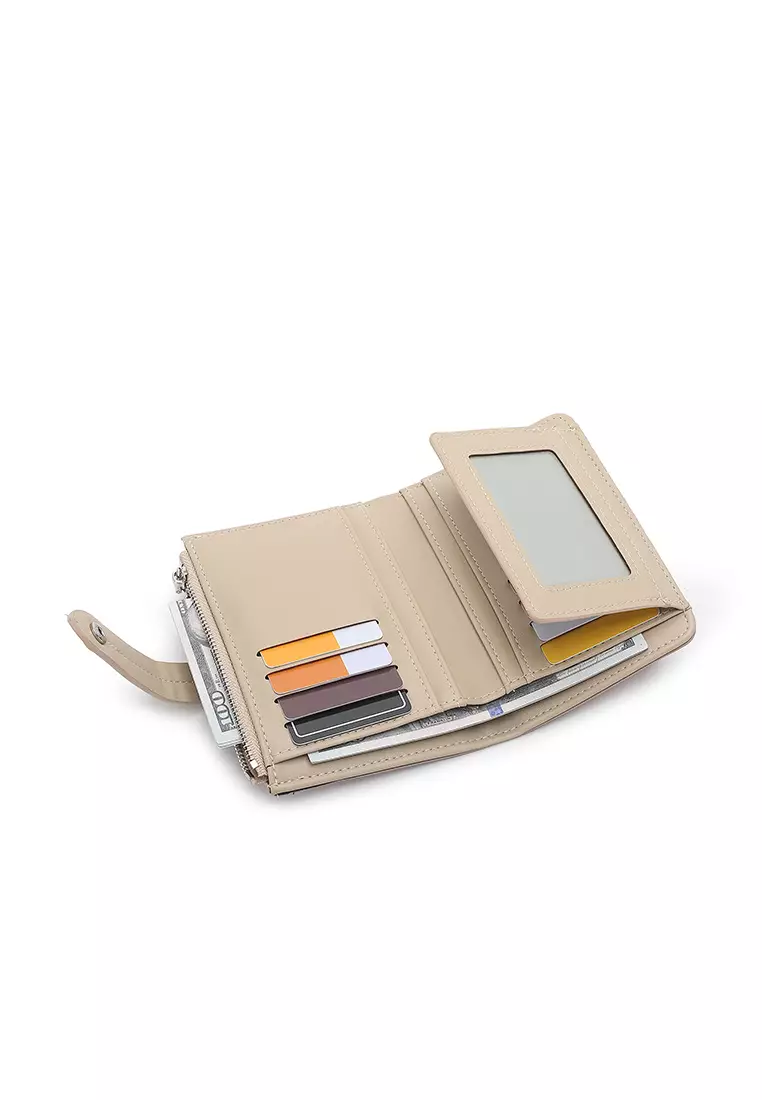 Women's Short Wallet / Purse - Apricot