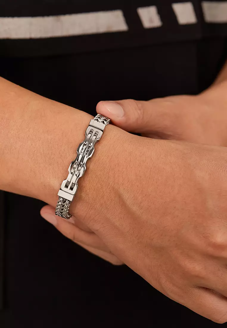 型男質感鈦鋼手鏈