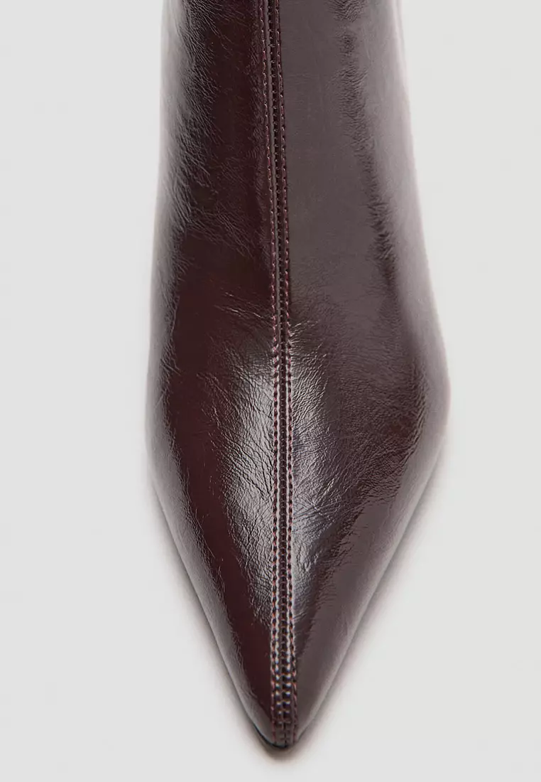 Pointed Heel Ankle Boots