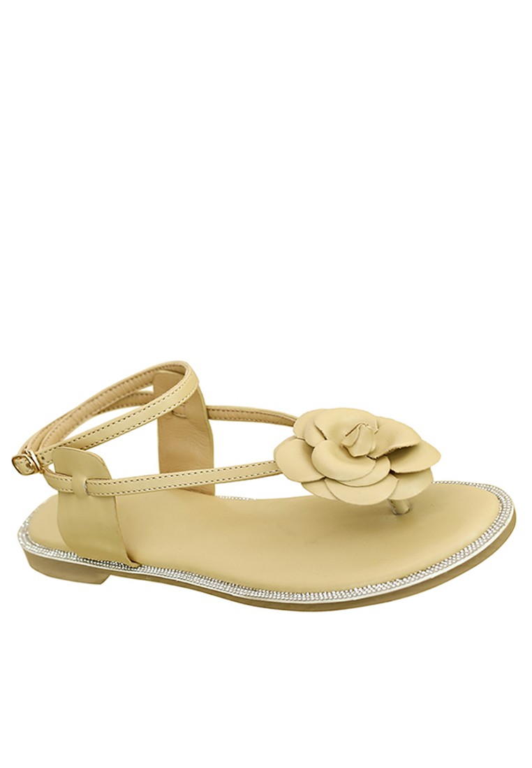 Flower Synthetic Leather Toe Sandals WW631-2