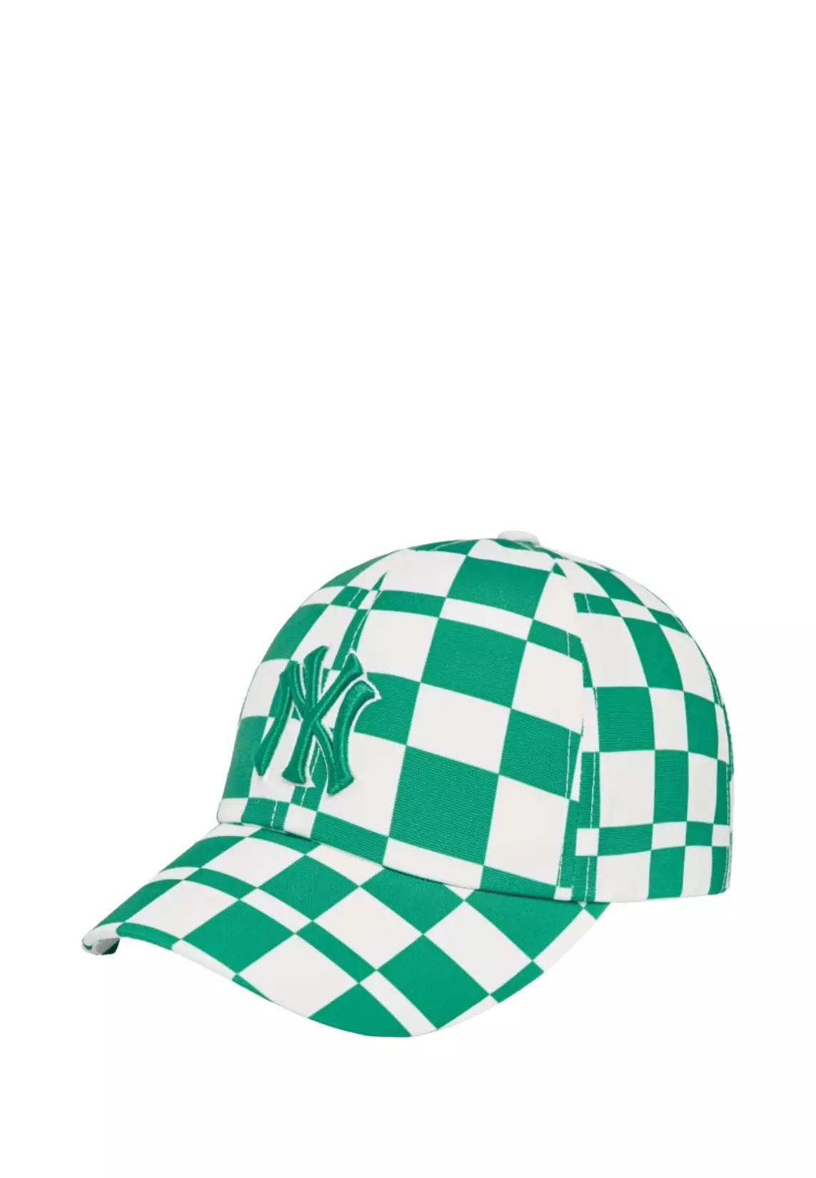 Jual MLB Korea Checkerboard Unstructured Ball Cap - Green Original 2023