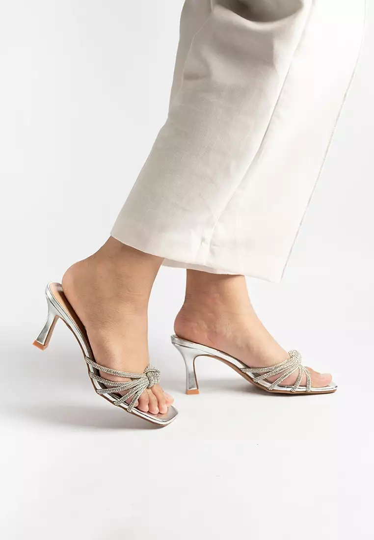 Princess Knot Glitter Mules