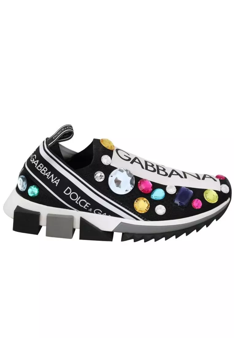 Dolce and best sale gabbana jeweled sneakers