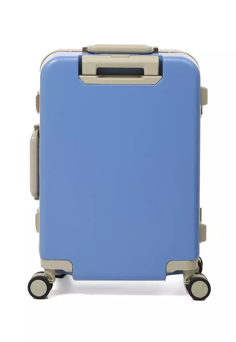 Carlton Tas Koper Alumunium Frame Size 20 Inch Travel Bag Unisex Large Compartment TSA Lock Material Polycarbonate ORIGINAL - Blue