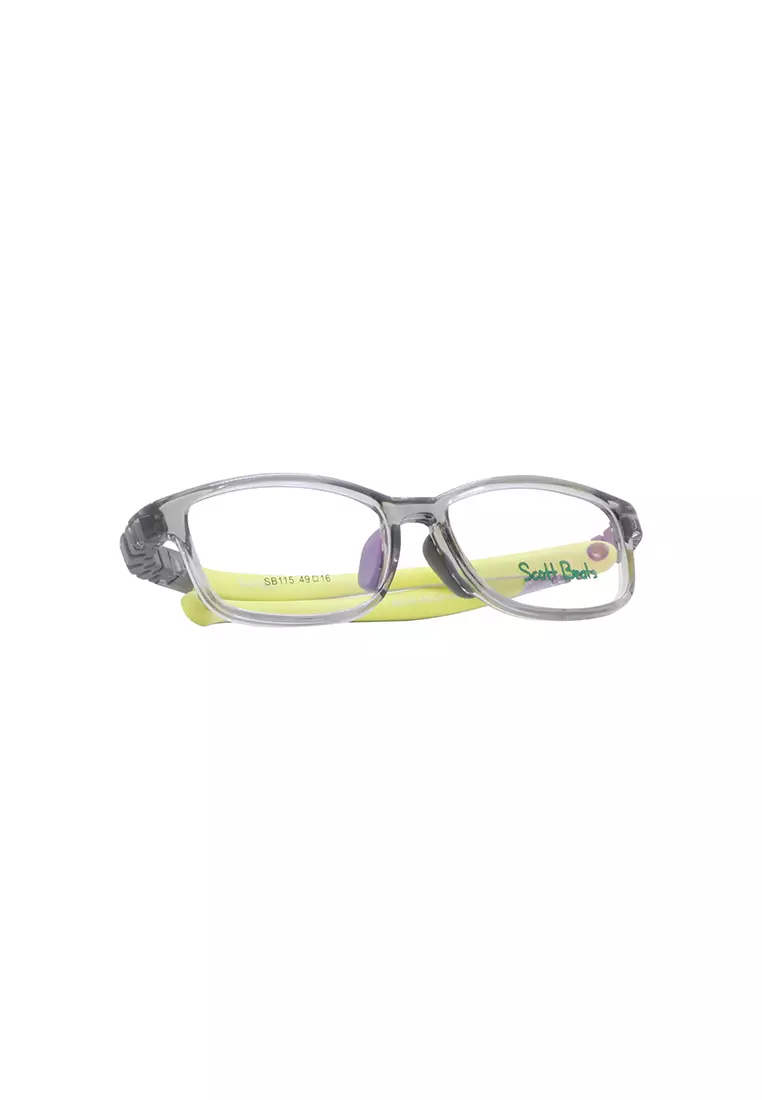 Kids Anti-Radiation Computer Eyeglasses SB115 C7 Smoke / Green