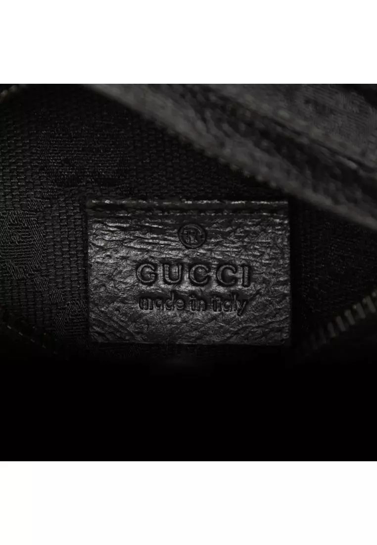 Pre-Loved Gucci Gg Canvas Double Pocket Belt Bag