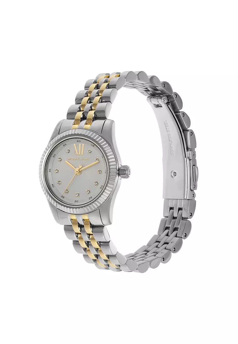 Buy Michael Kors Lexington Two Tone Stainless Steel Watch MK4740 2026 ...