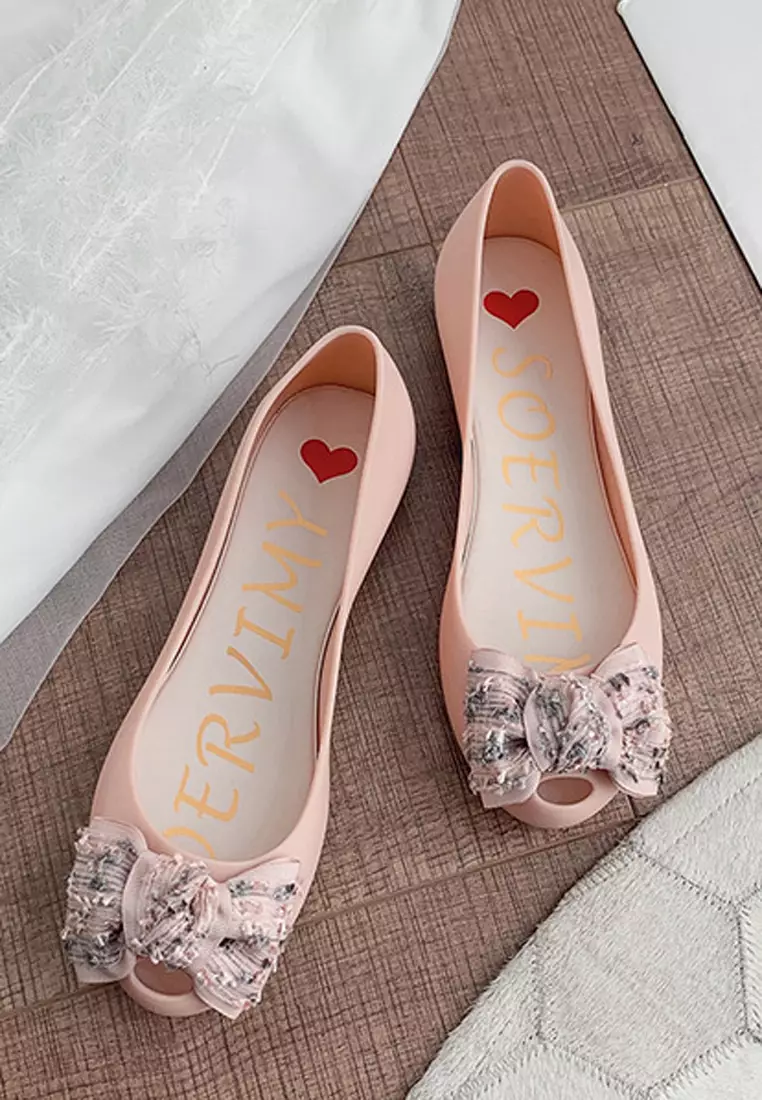 Jelly flat hot sale shoes