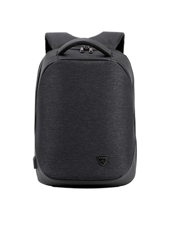 midzone black MIDZONE Mens Office Daily Anti-Theft Backpack USB Port 15.6&quot; Laptop Backpack- Black MZB00193 A5206AC994BED8GS_1