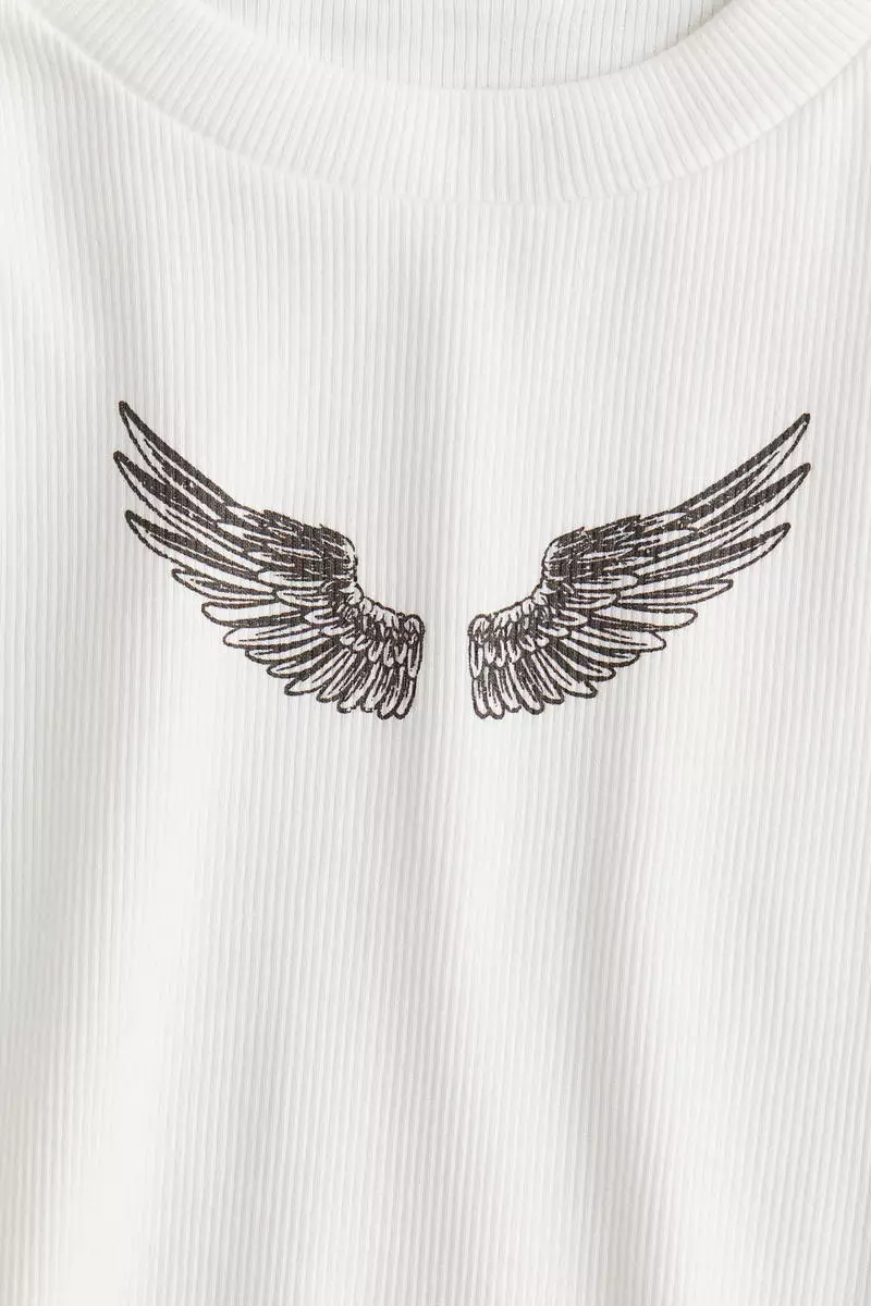 Ribbed cotton top