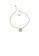 Glamorousky white 925 Sterling Silver Fashion Personality Two-Color Irregular Geometric Imitation Pearl Splicing Chain Bracelet 76F2EACA1063F3GS_2