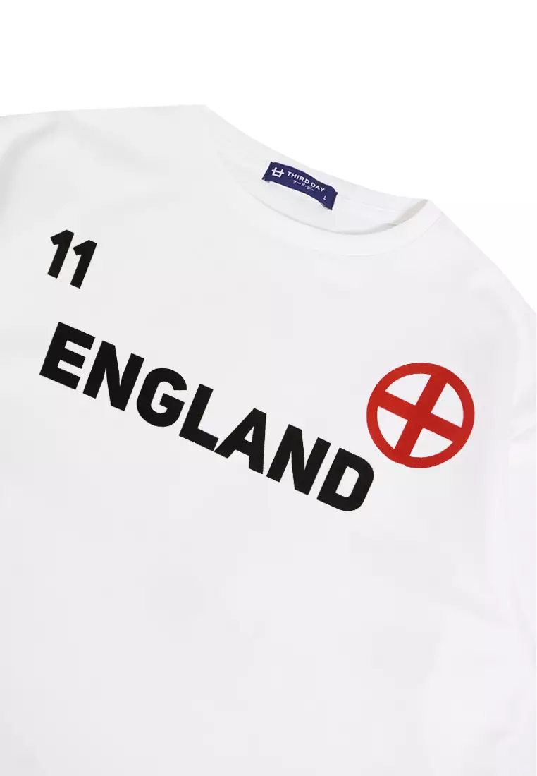 MTO19 Kaos T-Shirt Pria Oversize Thirdday England Putih