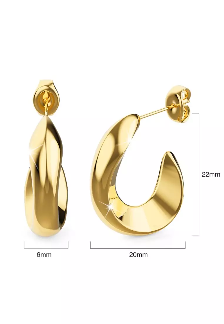 Precious Gold Stud Earrings