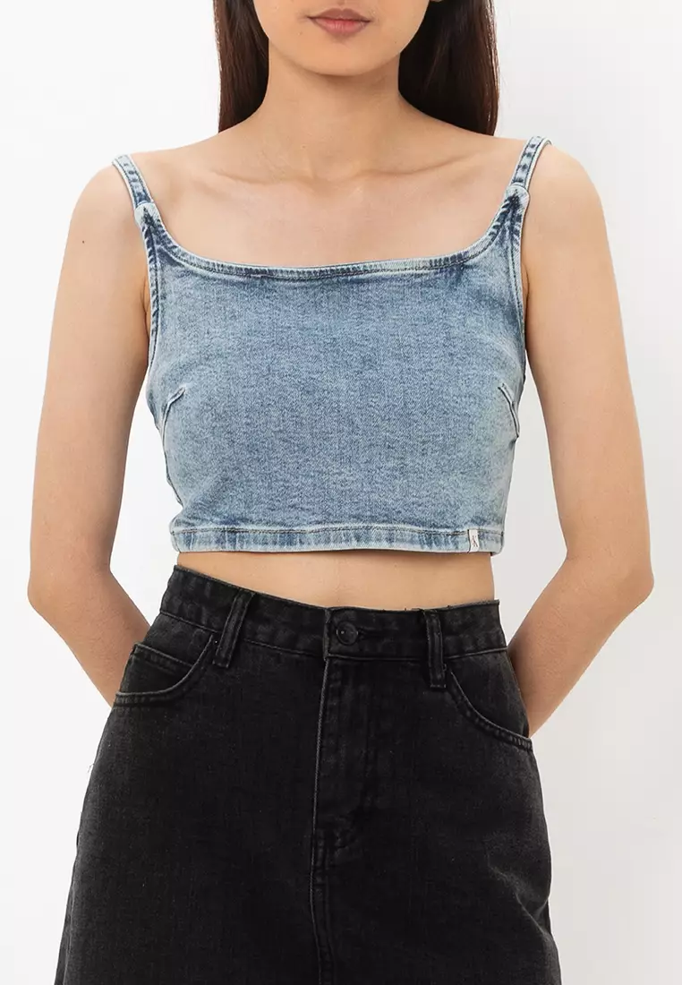 Denim Bralette Top