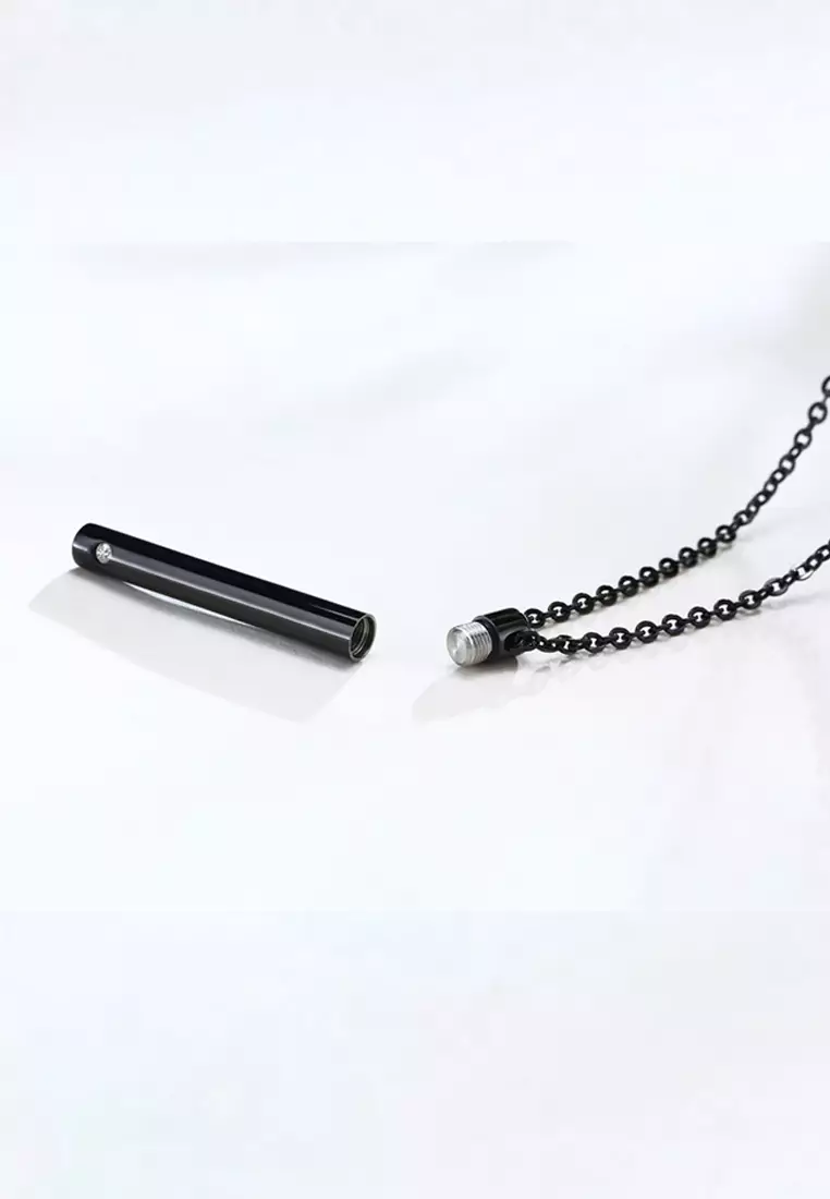 Precious Pet Keepsake Pendant Necklace in Black