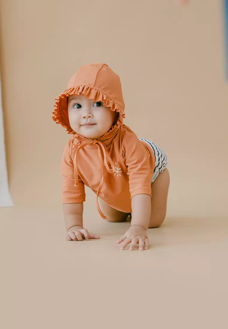 Soleil Baby Unisex Top & Swim Diapers - Caramel Top